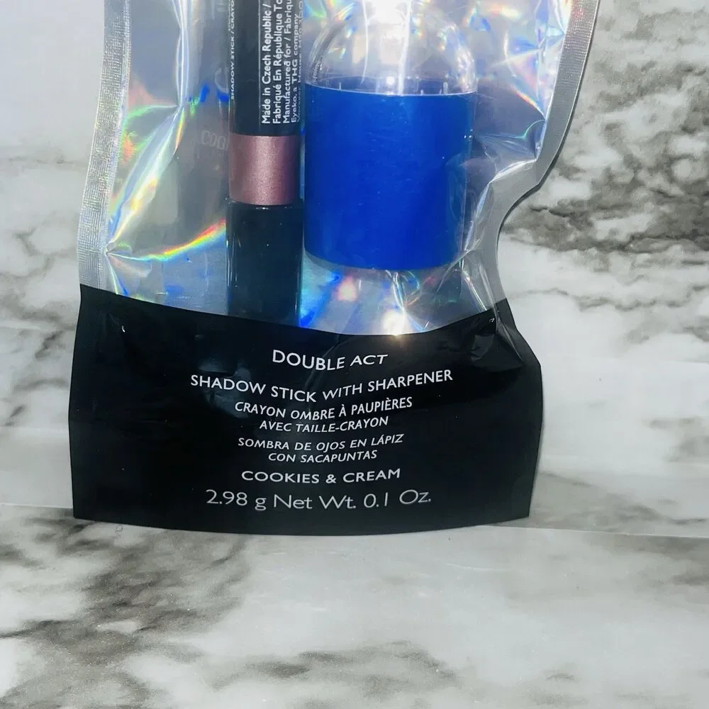 Eyeko Double Act Shadow Stick Cookies & Cream 2.98g with Sharpener NEW